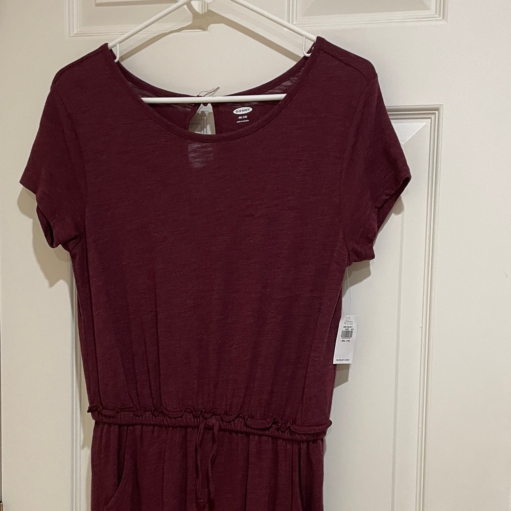 Old Navy Maroon Girls XXL size 18romper